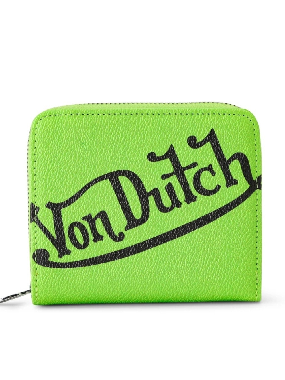 Von Dutch Neon Green Zip Wallet